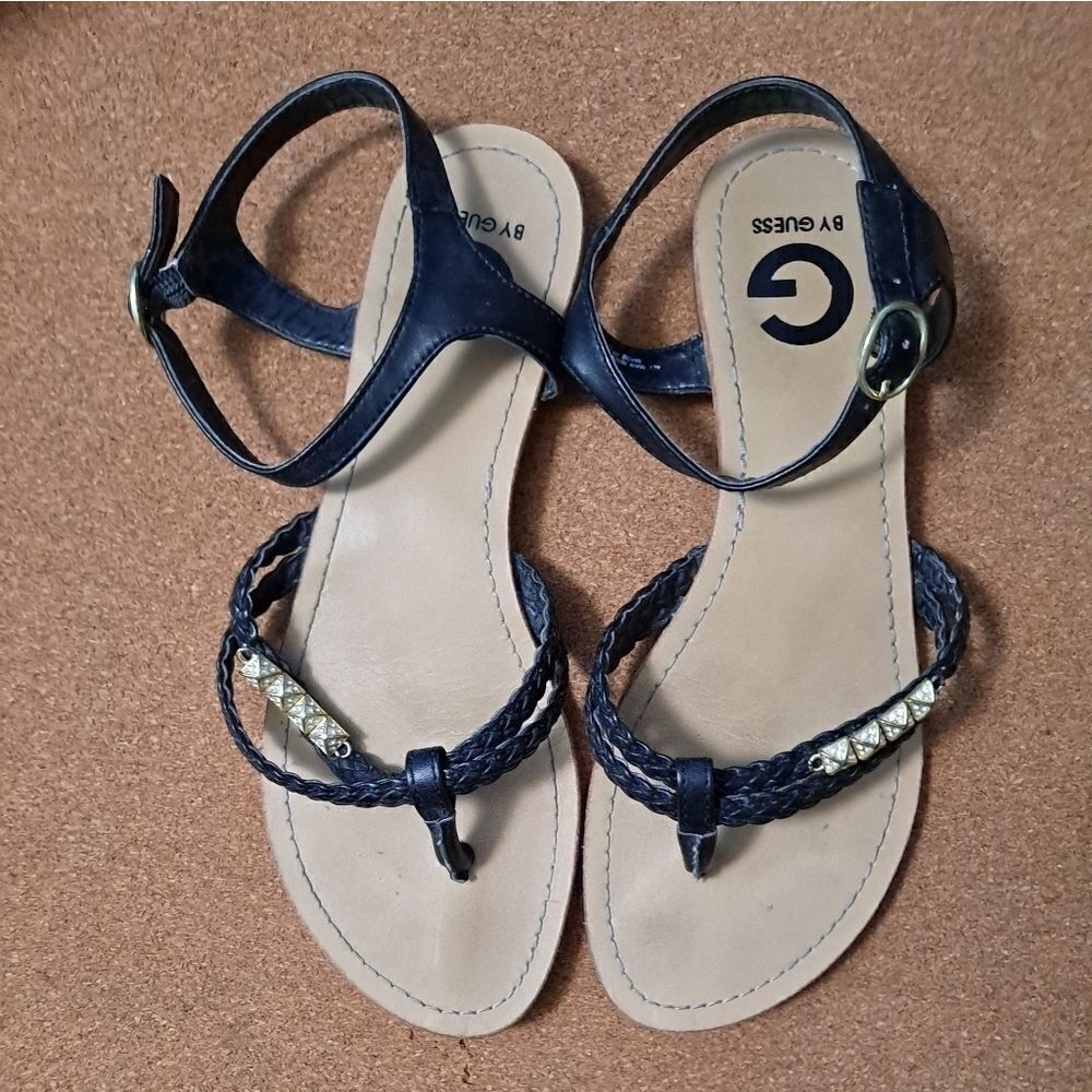 G by GUESS Thong Sandals Black 7 - Picture 2 of 6